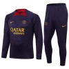 Paris Saint Germain Quarter Zip Purple Version Tute Felpe da Allenamento 2023-24 per Uomo